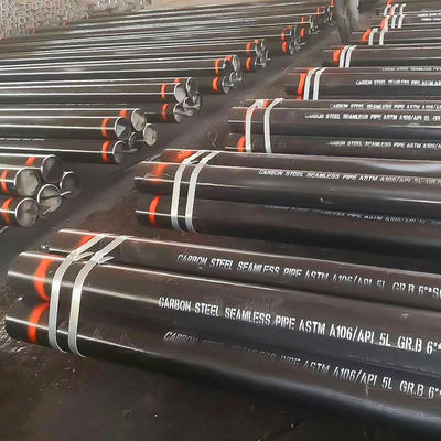 MTC Hot Rolled Seamless Steel Tube 12M Astm A106 For Fluid Pipe