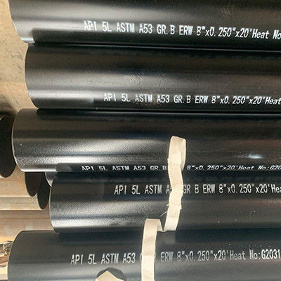 Gr A A53 Carbon Steel Pipe Tube Sch40 Black Mild Steel Pipe ERW
