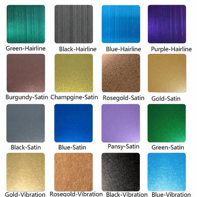 20/300/400 Colored stainless steel sheets, Coloured Stainless Steel Sheet Suppliers, Black, Bronze, Rose Gold