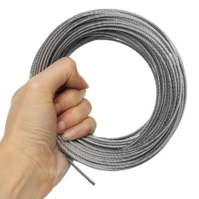 High quality 304l 7x19  Stainless Steel Wire Rope ,Steel Wire Cable , AISI 201/304/316/316l