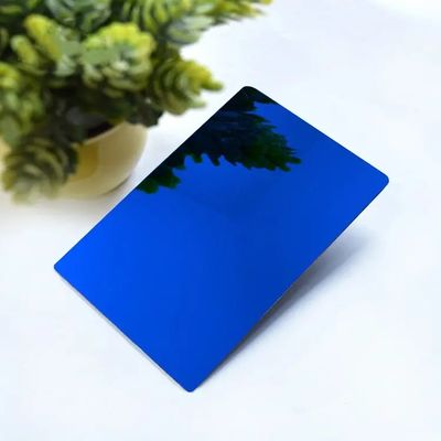 blue color coated 304 mirror stainless steel sheet